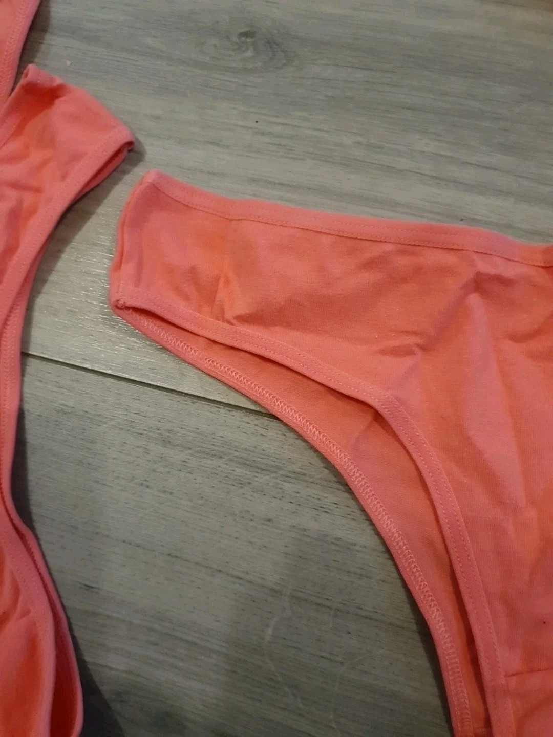 BNWT Job Lot Bright Pink & Coral Embroidered Briefs Size 8-10 x 9
