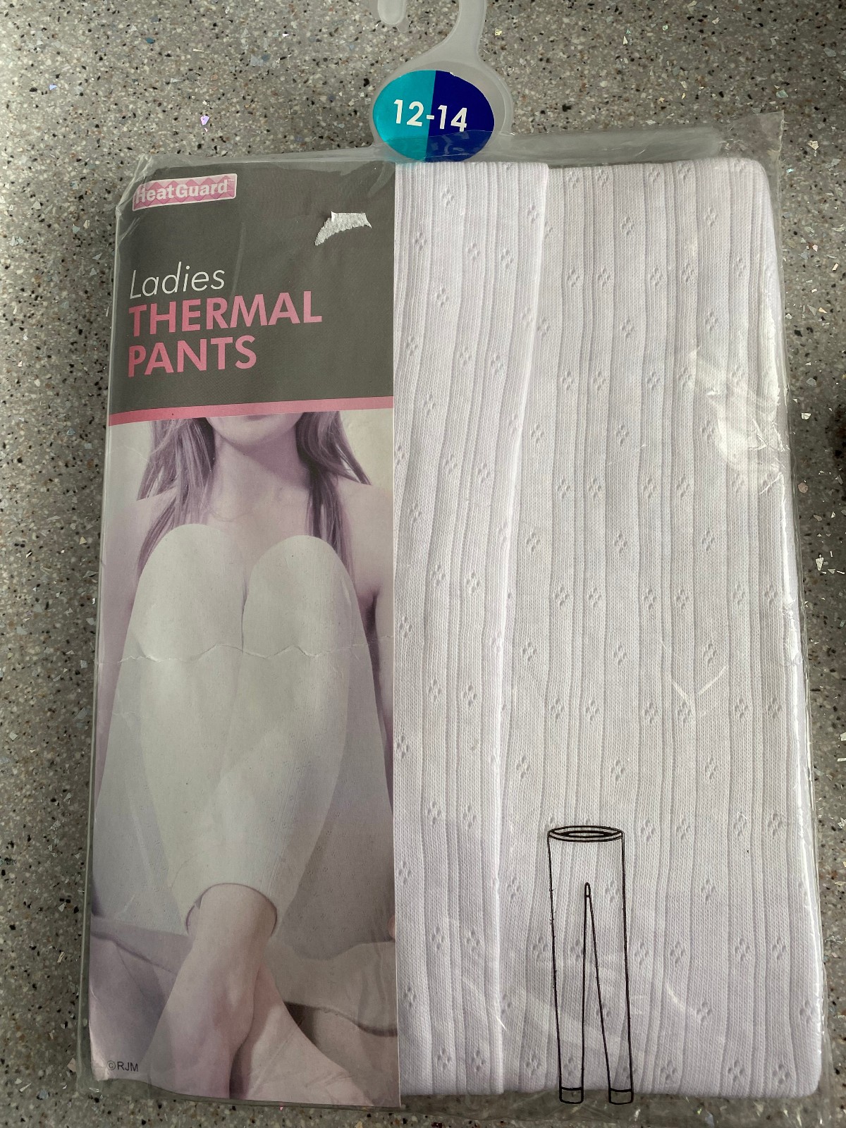 Heatguard White Thermal leggings 12 – 14 long leg pants ladies underwear BR156