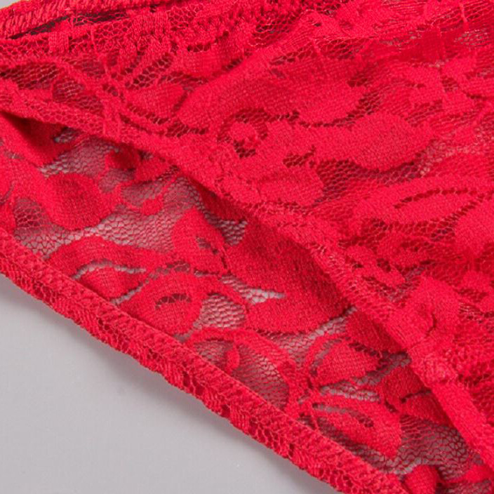 5 Pack Lot Sexy Womens Lace Panties Briefs Low Waist Bikini Underwear Lingeries