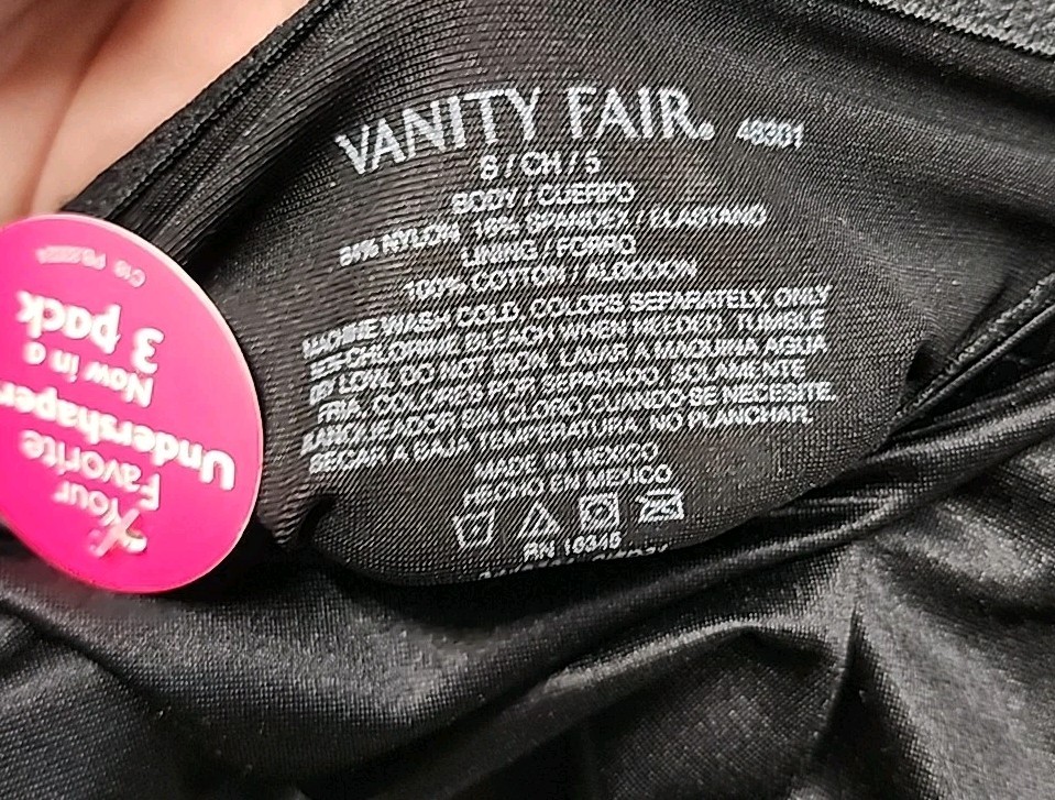 New Vanity Fair Light Control Smoothing Undershapers Hi-Cut 3 Pk Panties 5 Small