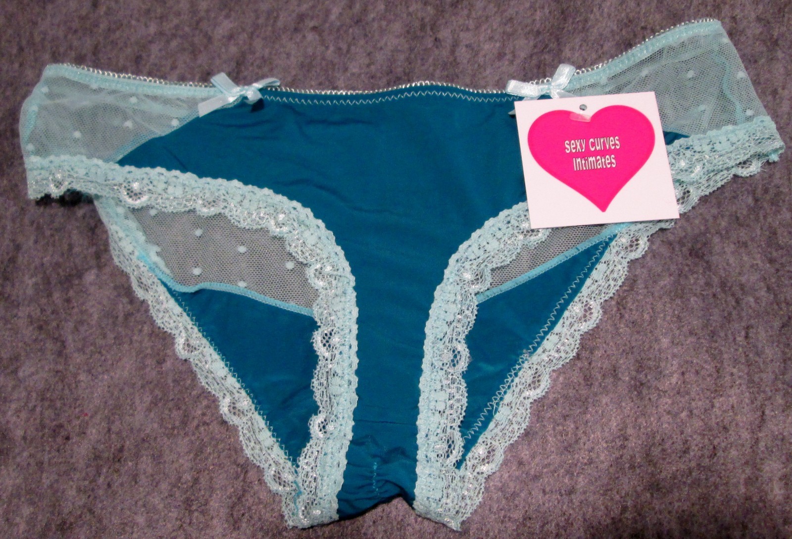 Sexy Curves Intimates Lace Trimmed Hipster Panties Size Small NWT