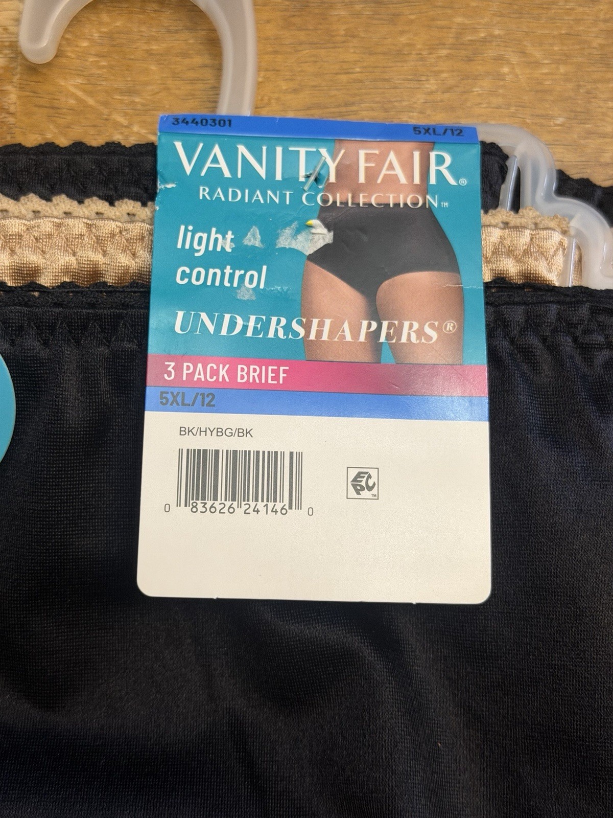 Vanity Fair Radiant Womens 3-Pack Panties Undershapers Light Control Size 5XL/12