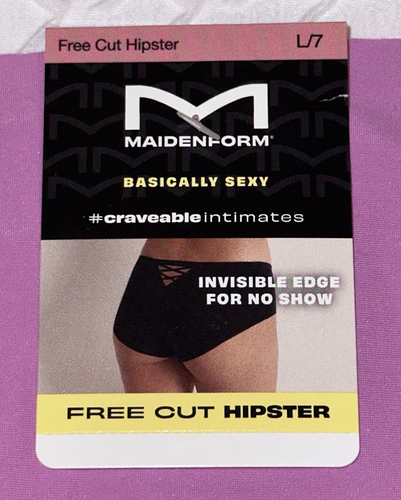 MAIDENFORM Basically Sexy M Free Cut Hipster Panty Womens Sz M 6 XL 8 2XL 9