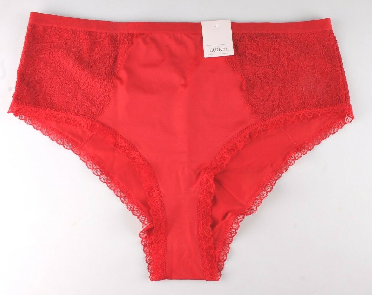 Auden Smooth Micro Cheeky Soft Silky X (14) Plus Underwear Ripe Red NWT