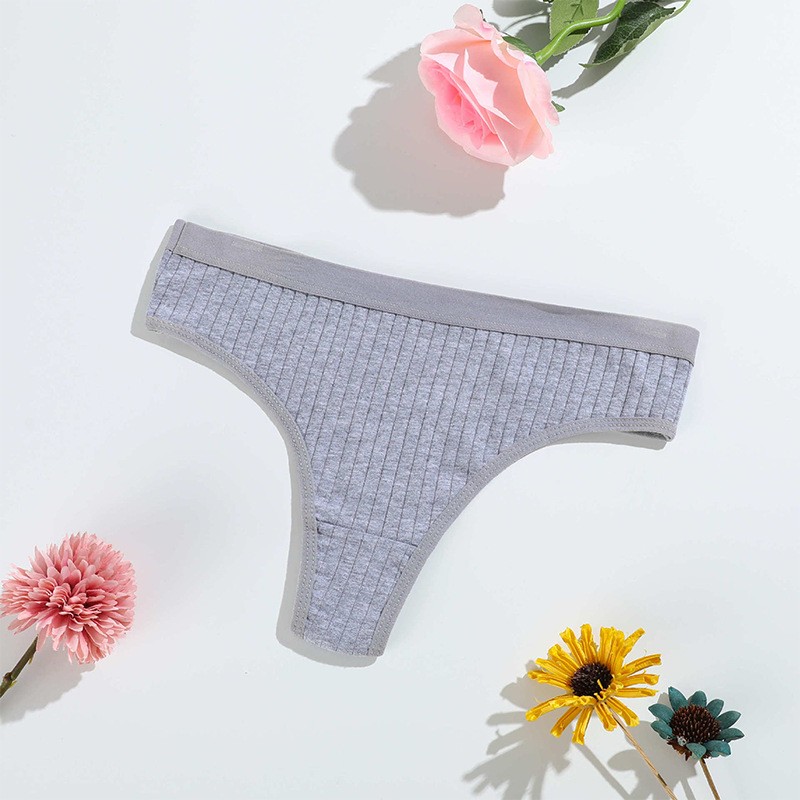 6 Pack Lot Sexy Womens Cotton Panties Thongs Underwear Ladies Brief Lingeries