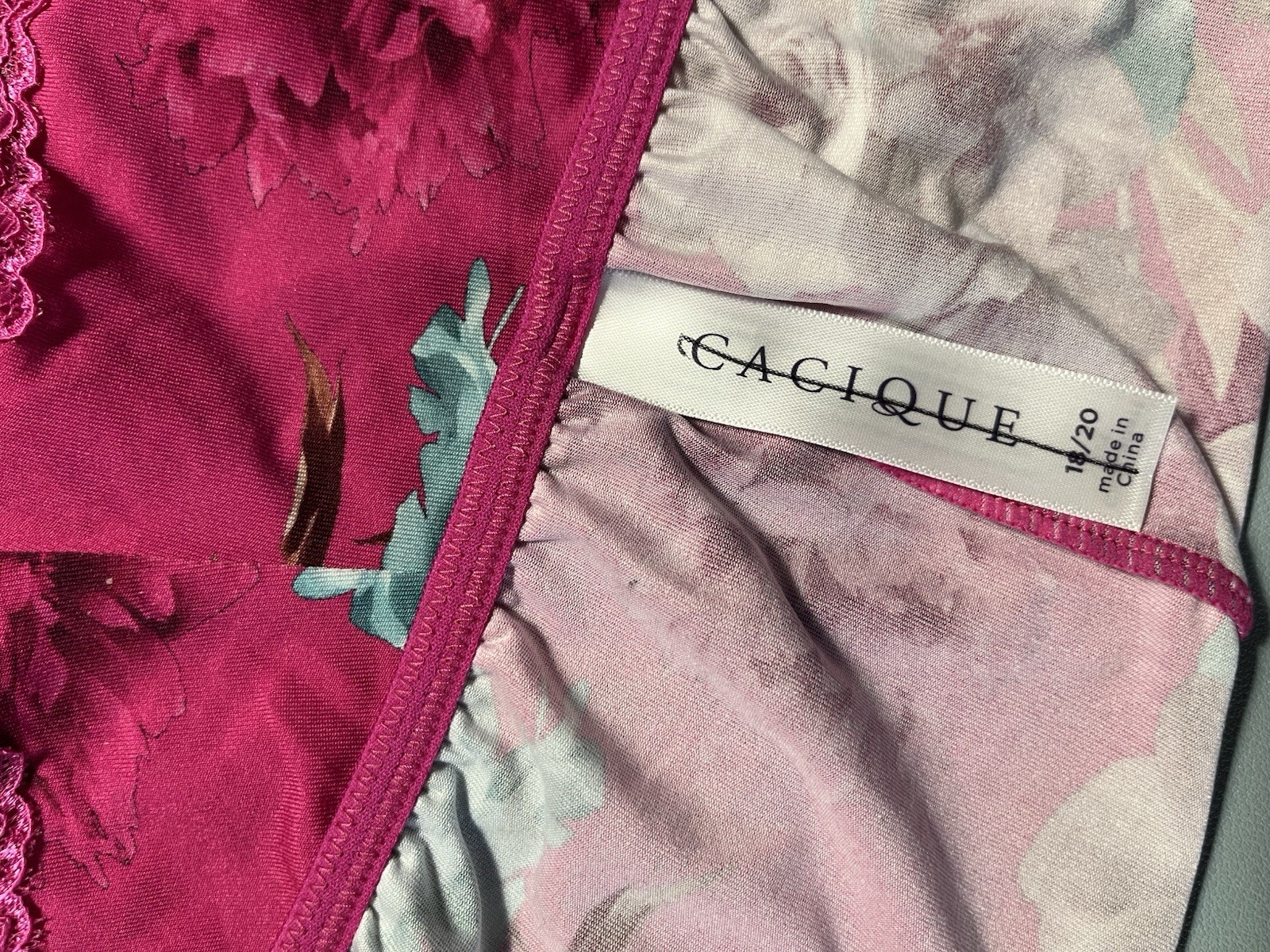 Lane Bryant Cacique Tap Cami Shorts Panty with Lace 18/20