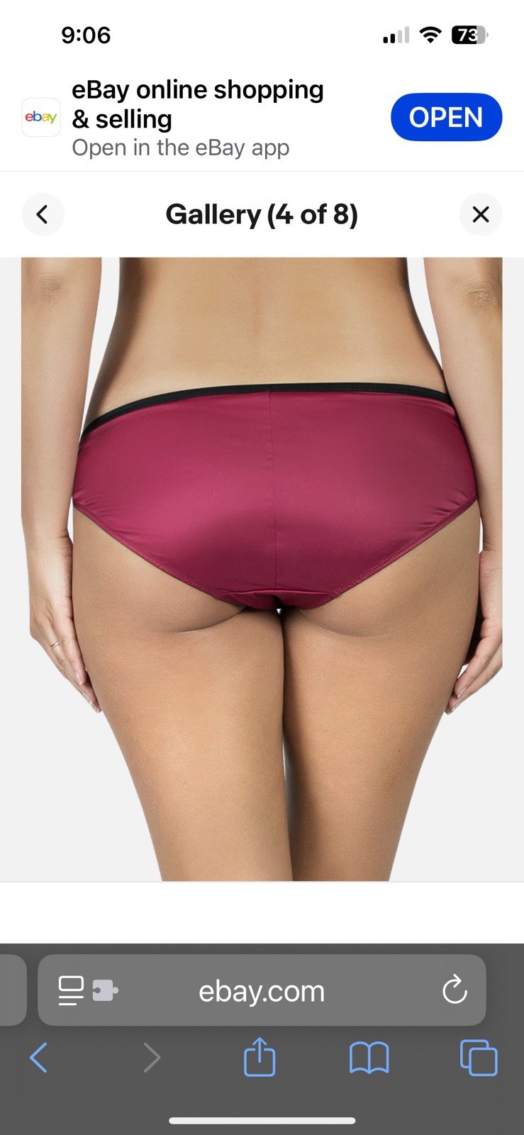 Parfait Affinitas Red/Black Size XS Charlotte Bikini Panty 6905