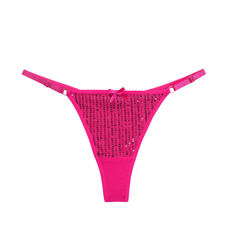 6 Pack Lot Sexy Womens Glitter Panties Thongs G string Briefs Underwear Tanga
