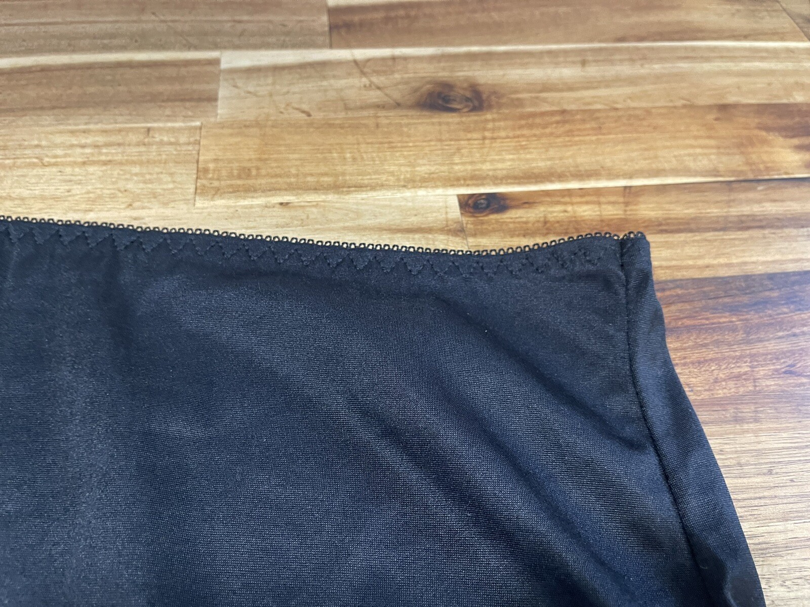 ✅Vtg ✅Nylon Panties ✅Granny High Waisted ✅Cotton Crotch ✅Black ✅Sz 36 ✅Silky