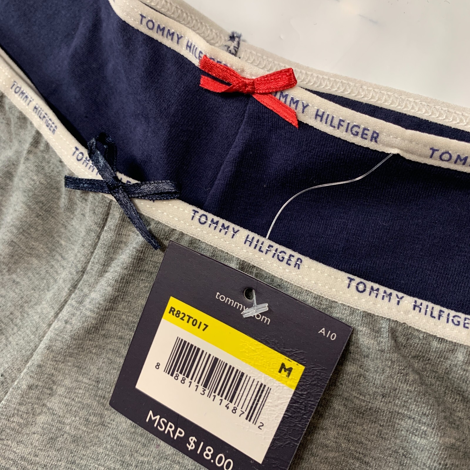 NWT TOMMY HILFIGER 2 PACK Boyshort Shortie Cotton Blend Logo Band Panty