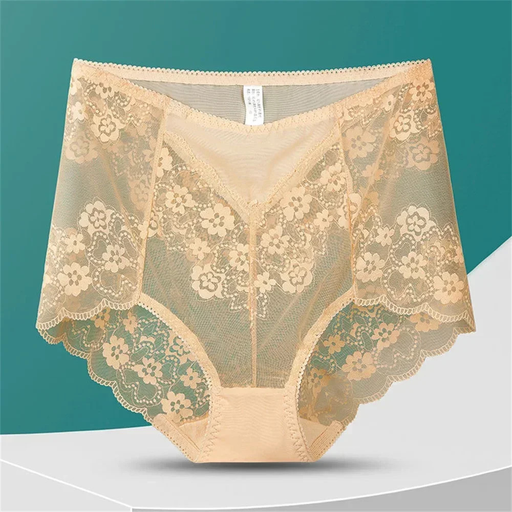 High Waist Lace Brief Panties Tummy Control Butt Lifter Women’s Underwears