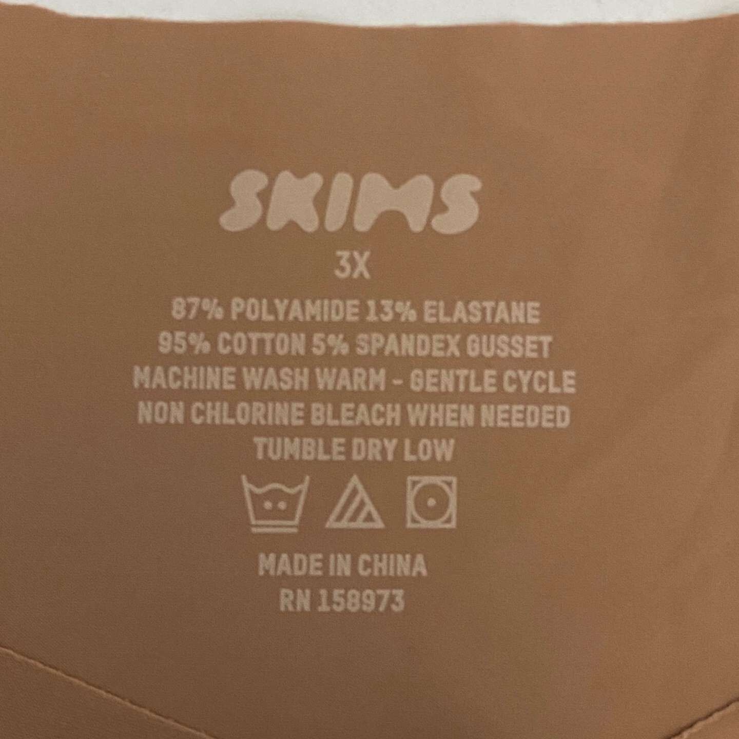 SKIMS Naked Bikini Panties Womens 3X Tan