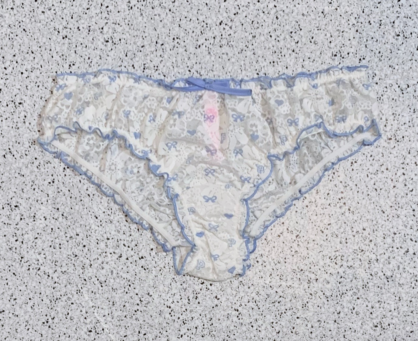 Victoria’s Secret PINK x LOVESHACKFANCY Holiday Bow Cheeky Panty Lace Ruffle S