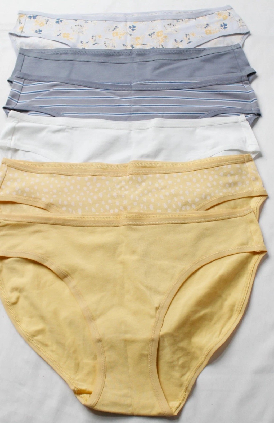 Pact Women’s Large 6-Pack Everyday Classic Organic Cotton Bikini Panty Underwear