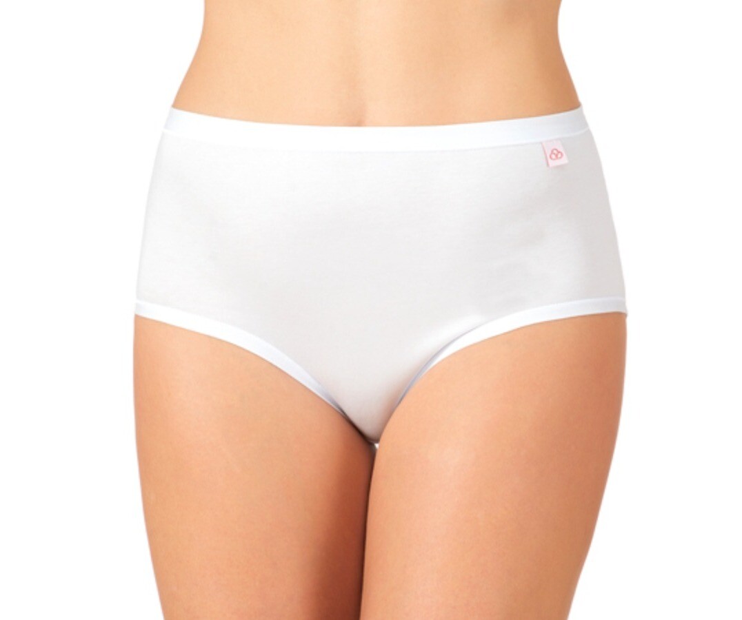 6 High Waist Elasticized Maxi Briefs For Women In Bi-Stretch Cotton DS302