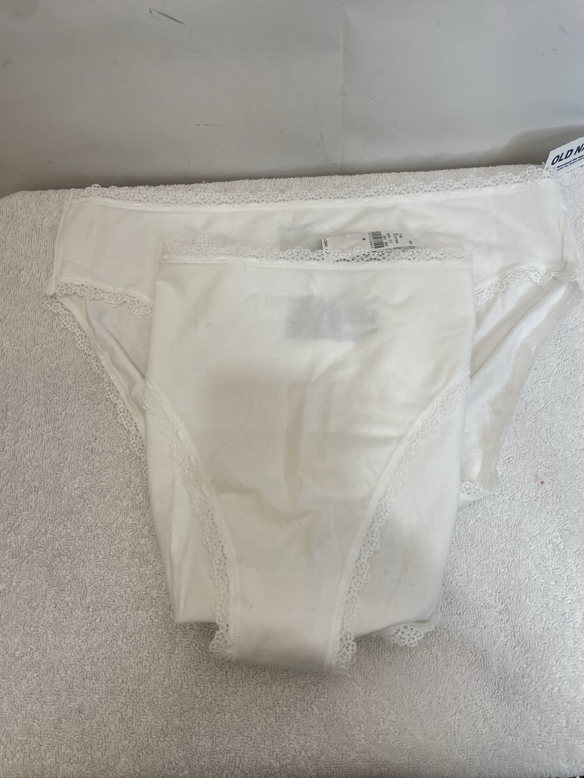 Old Navy White Lot Of 2 High-Waisted Lace-Trim Bikini Underwear