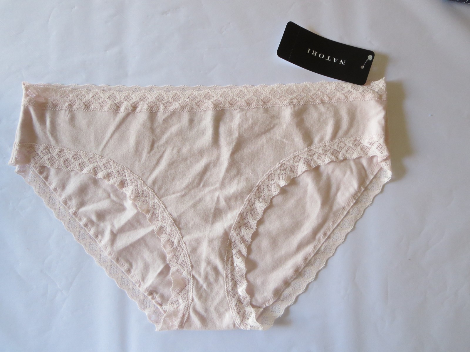 NATORI BLISS GIRL BRIEF PANTY #156058, LARGE, Pink SKY, NEW WITH TAG $22