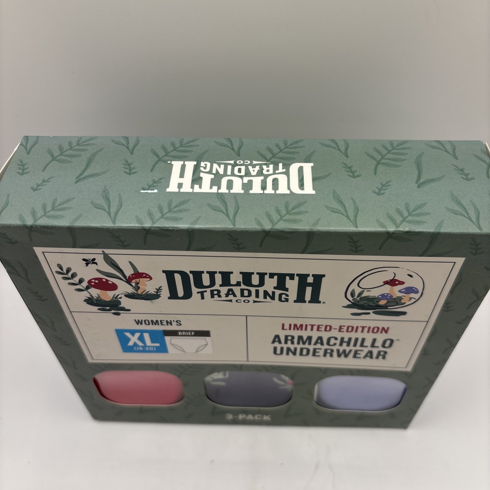Duluth Trading Co. Womens XL 3-Pack Armachillo Brief Panties Limited Edition NWT