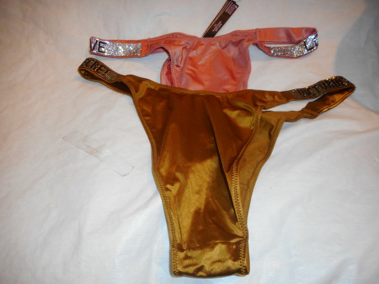 Victoria’s Secret Very Sexy Brazilian Slip Rhinestone Multicolor S/P & L