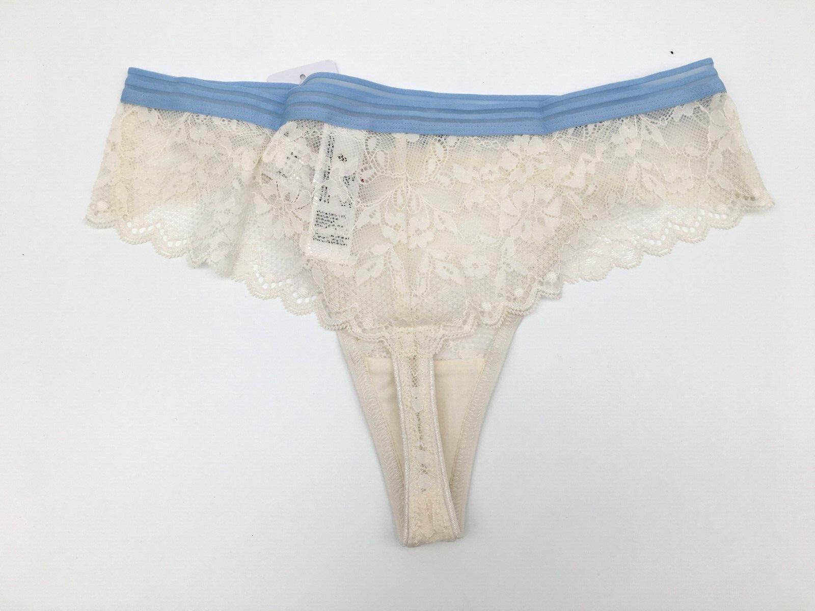 Freya Offbeat And Offbeat Decadence Lace Thong Knickers Size S Neutral BNWT F2
