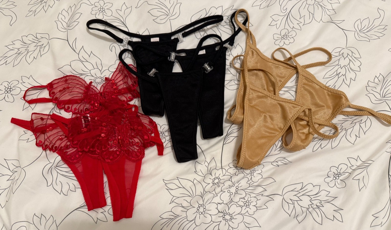 LOT 9 ASSORTED LEG AVENUE SEXY PANTIES – THONGS and T-BACK STYLES