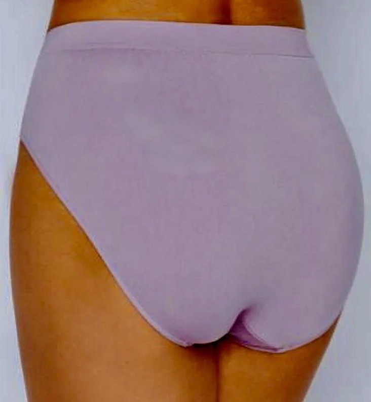 BALI Women’s Size 6 / 7 Comfort Revolution Seamless Hi-Cut Brief Panty Underwear