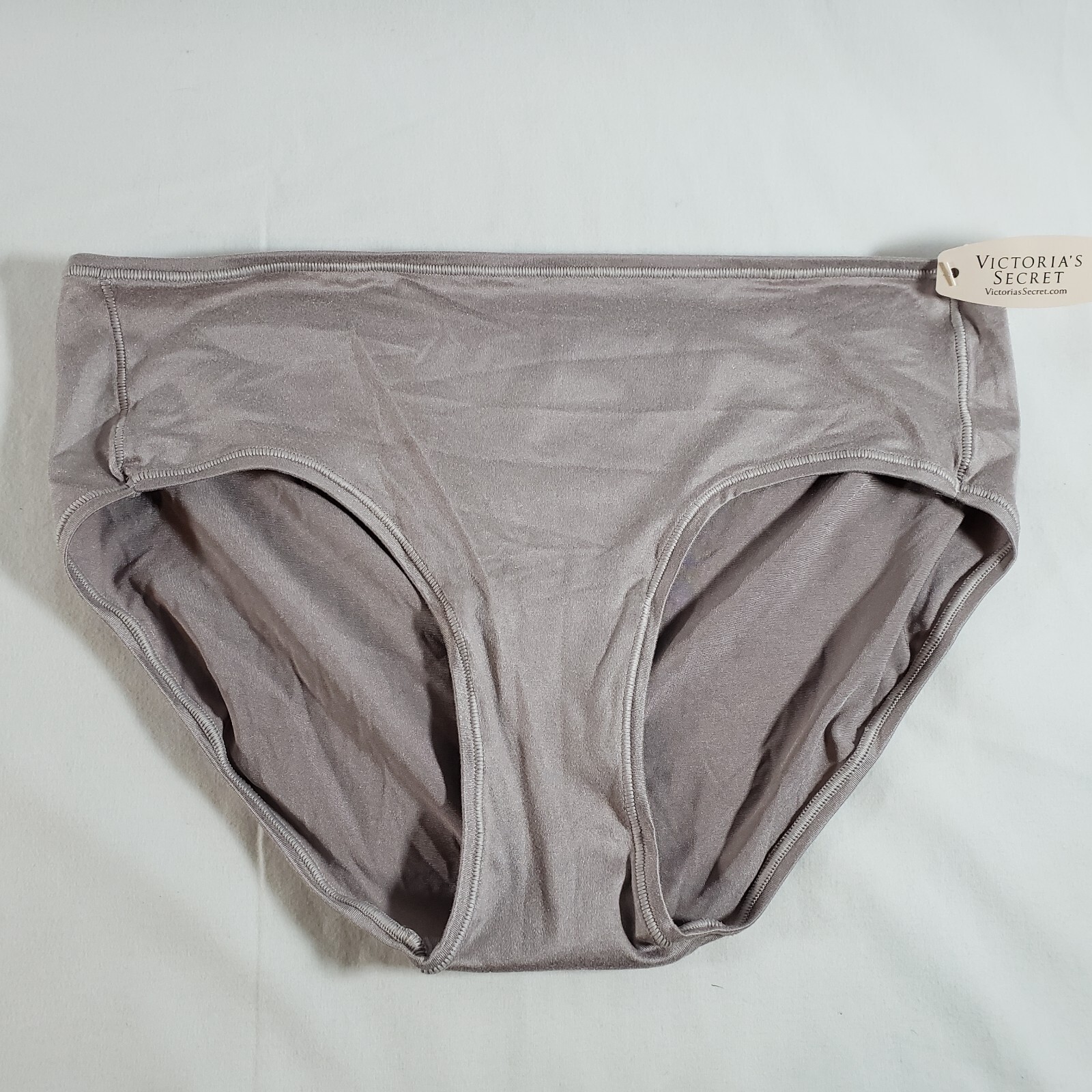 Victoria’s Secret Fabulous Hiphugger Large Satin Mauve Purple