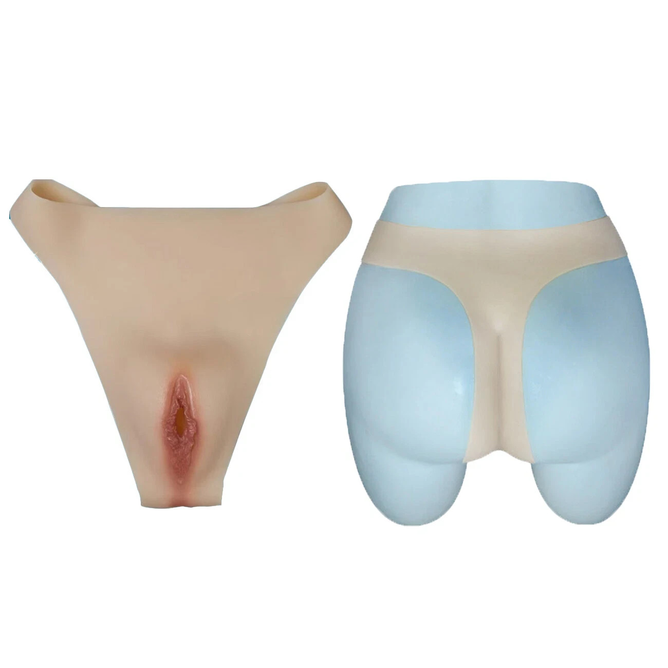 New Men Silicone Camel Toe Fake Vagina Panties Briefs Crossdresser Hiding Gaff