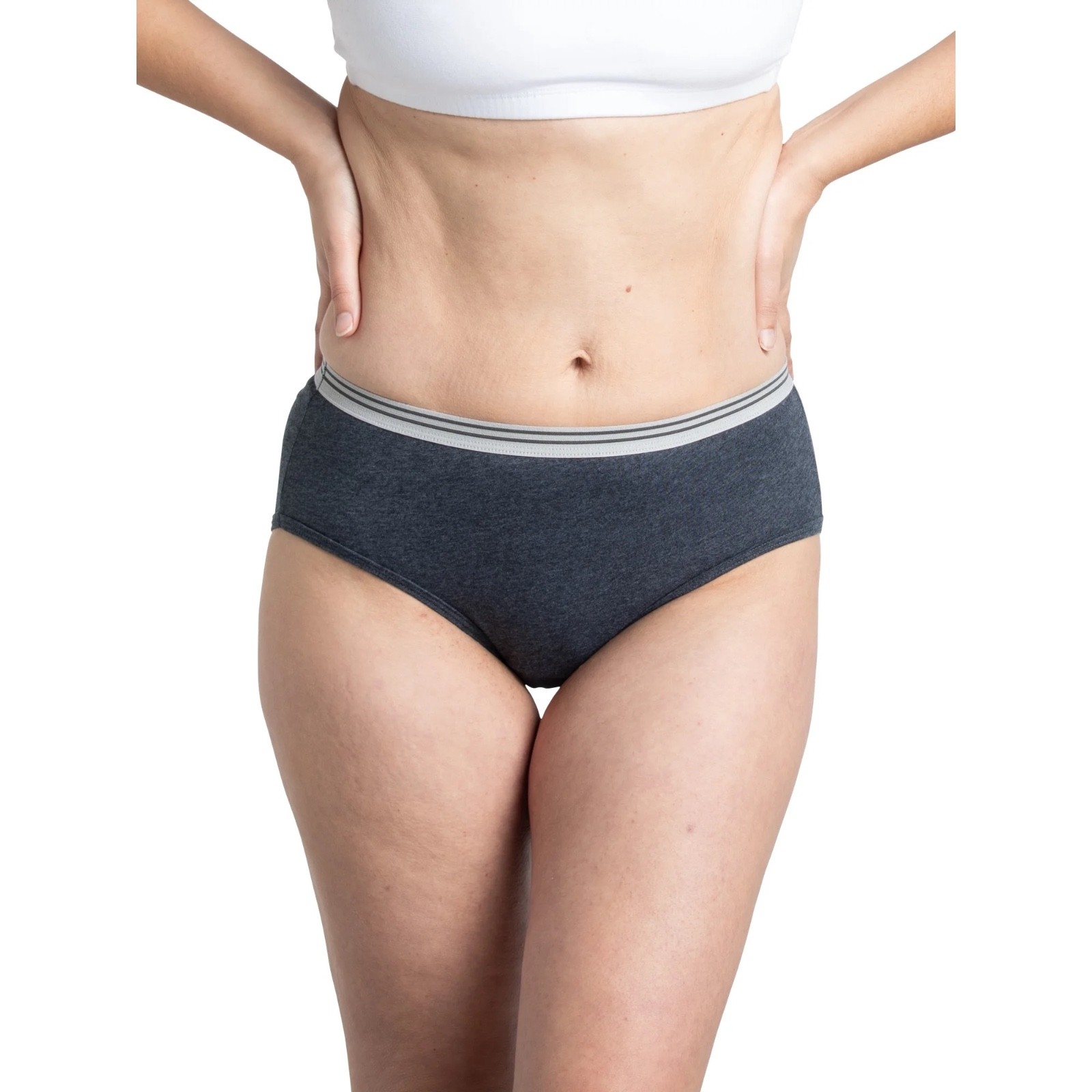 6-Pack Women’s Size 7 Large Fruit of the Loom Low Rise Briefs Underwear Assorted