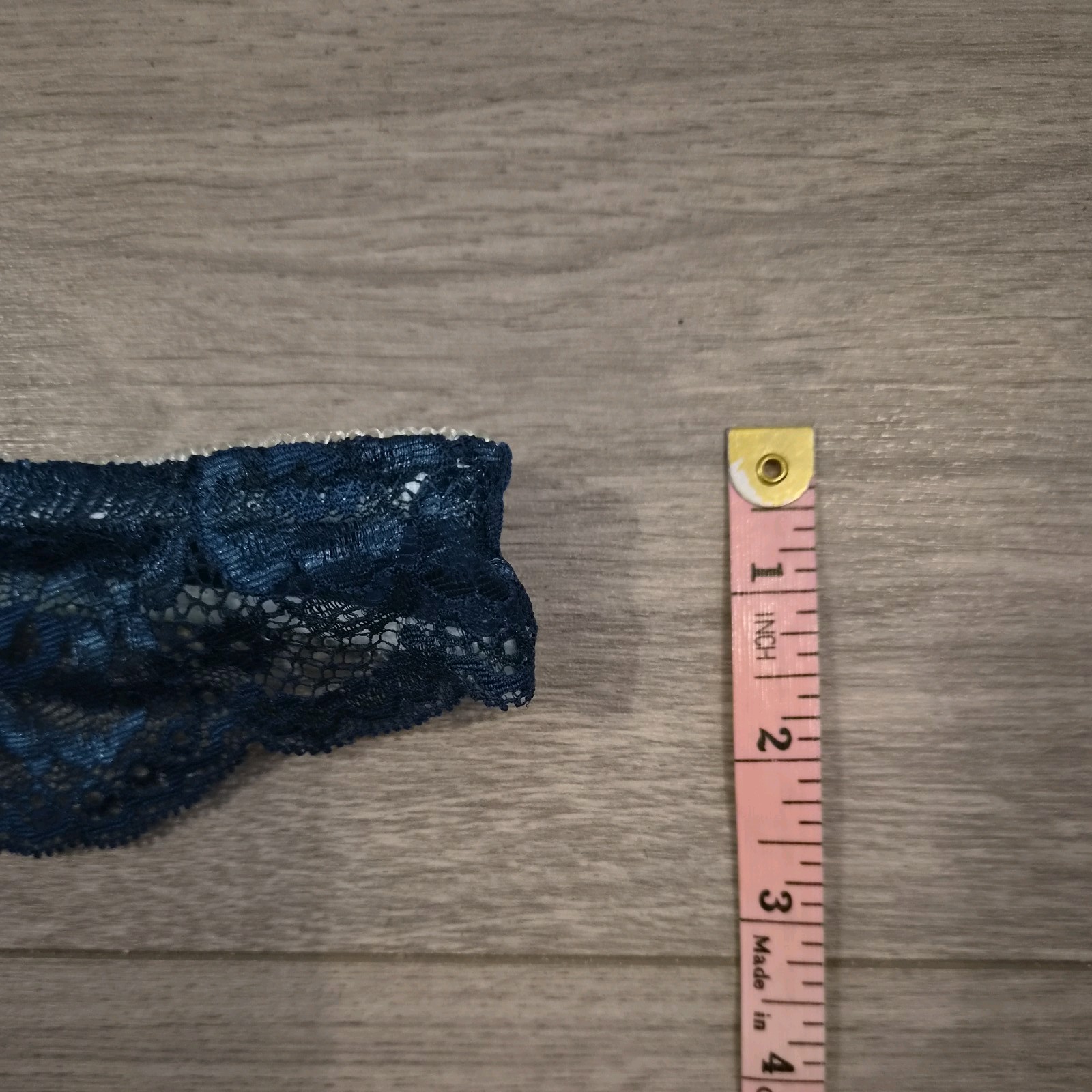 BNWOT Ann Summers Deep Teal Blue & Light Green Lace Thong Size 8-10