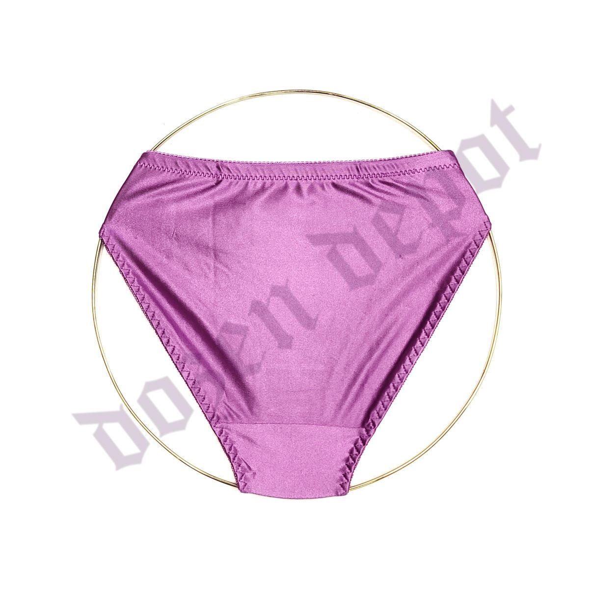 Women Full Seat Coverage High Cut Shiny Satin Silky Comfortable Bikini panties