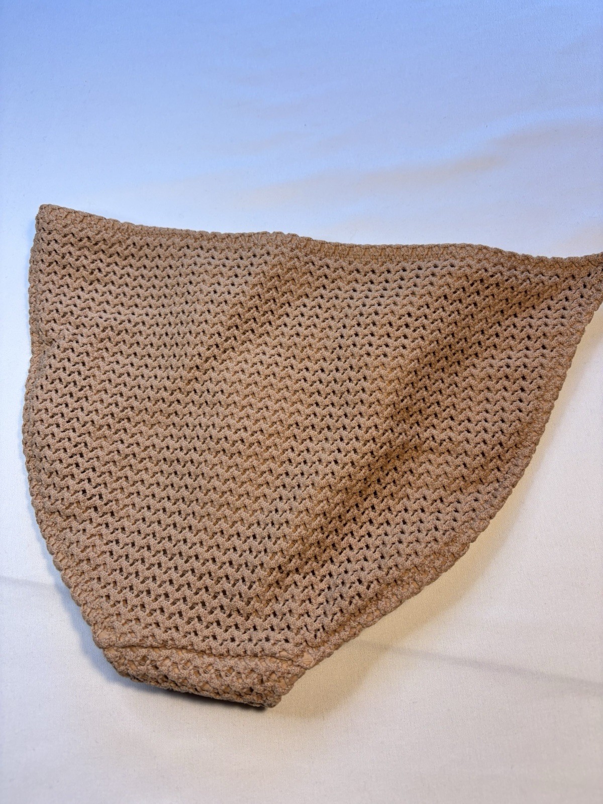 Aerie Women’s Beige Crochet Bikini bottoms L/G Stretch Polyester Elastane NWT