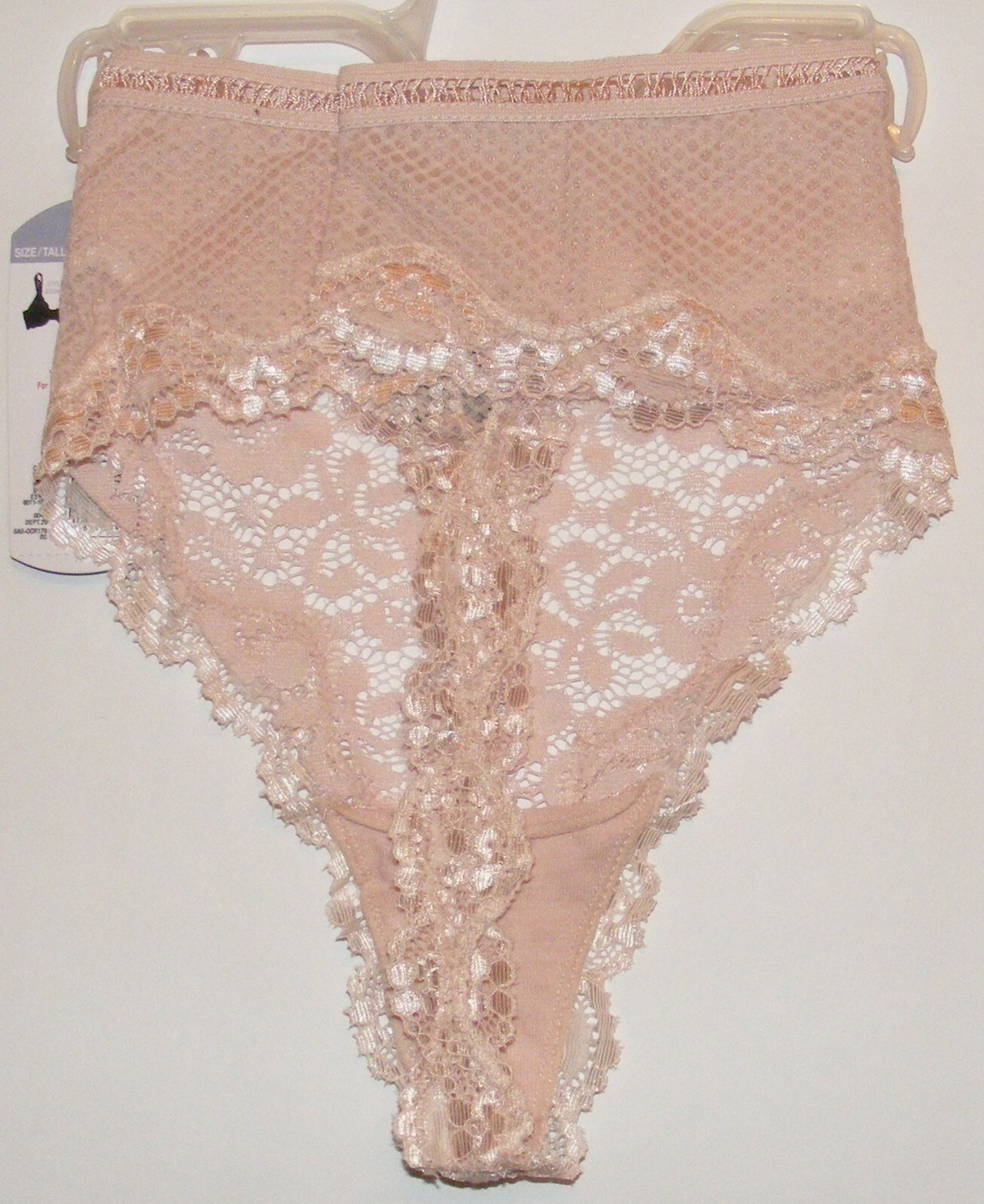 Thong Panty Size L Soft Stretchy Lace & Mesh No Visible Panty Lines Smart & Sexy