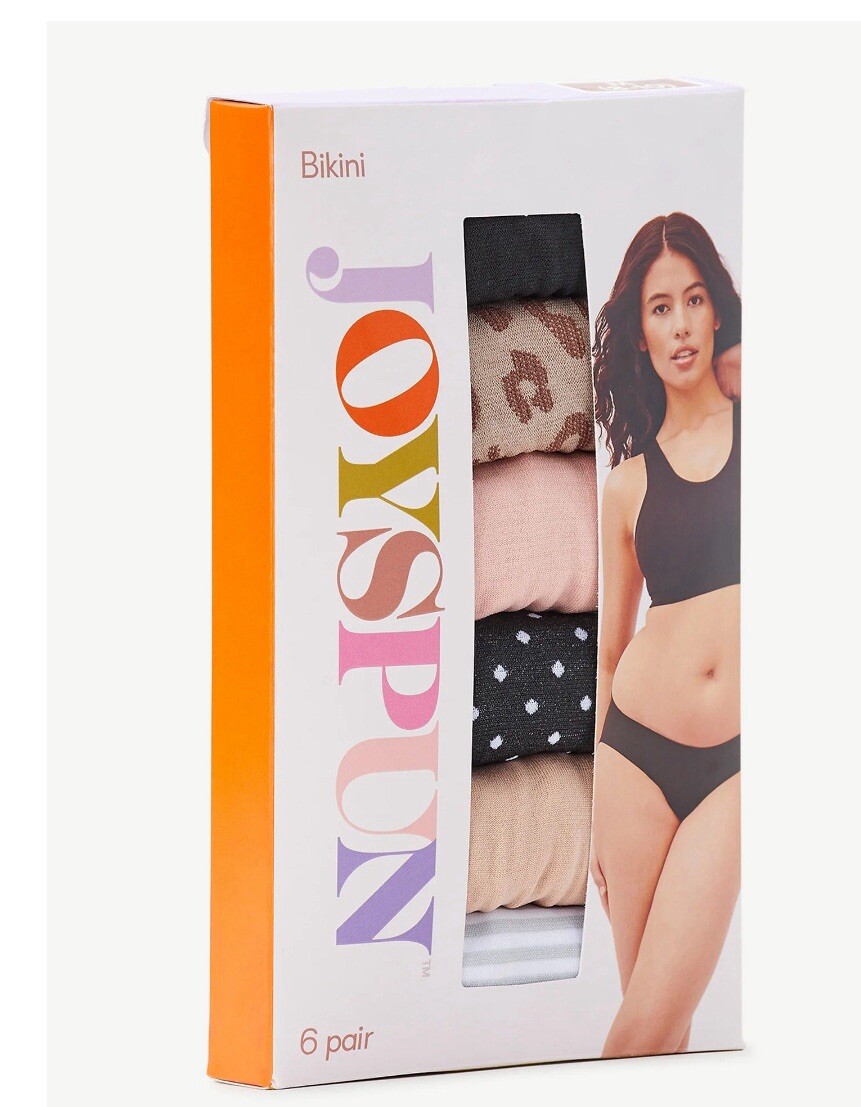 Joyspun Womens Seamless Bikini Underwear XXXLarge (22) Multicolor Pack of 6