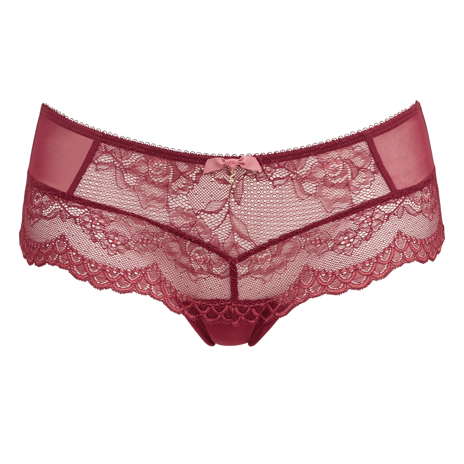 Gossard Superboost Lace Shorts Cranberry/Raspberry Sorbet Low New Lingerie 7714