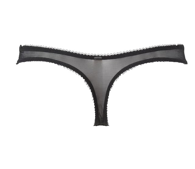 Gossard Superboost Lace Black Thong 16 – 18 XL Sheer Panties Knickers Panty
