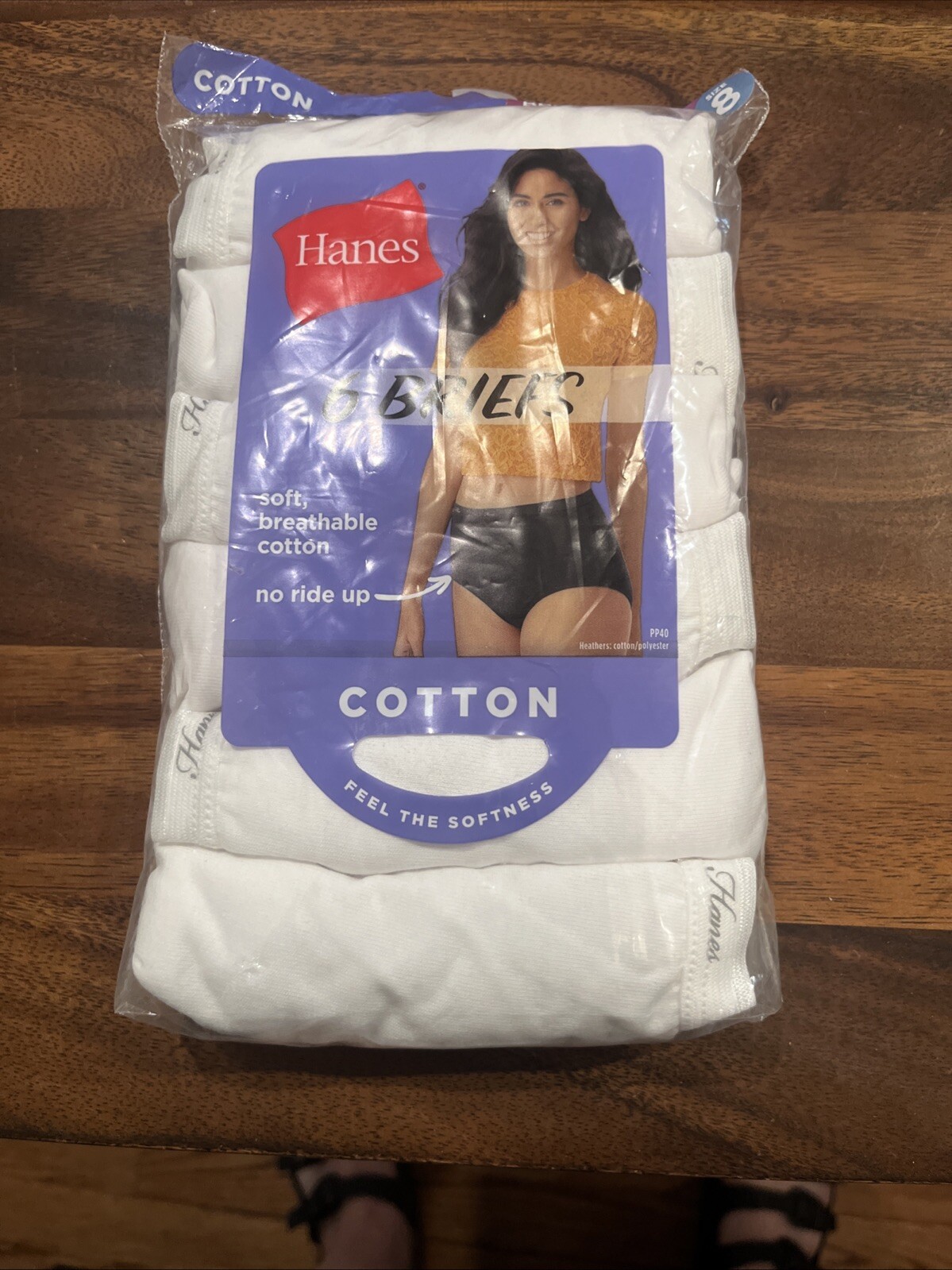 Hanes Women’s Panties 6-Pack No Ride Up Cotton Brief Cut Underwear Cool Comfort