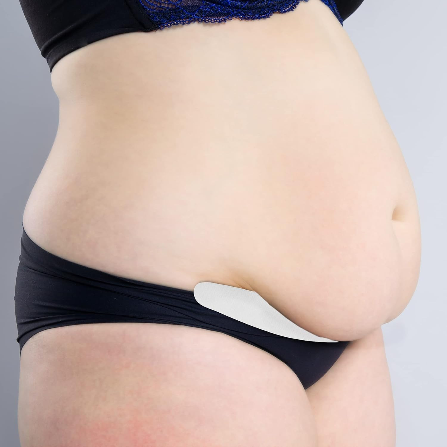 More of Me to Love Viscose and Cotton Blend Tummy Liner 3-Pack, Xx-Large, Black,