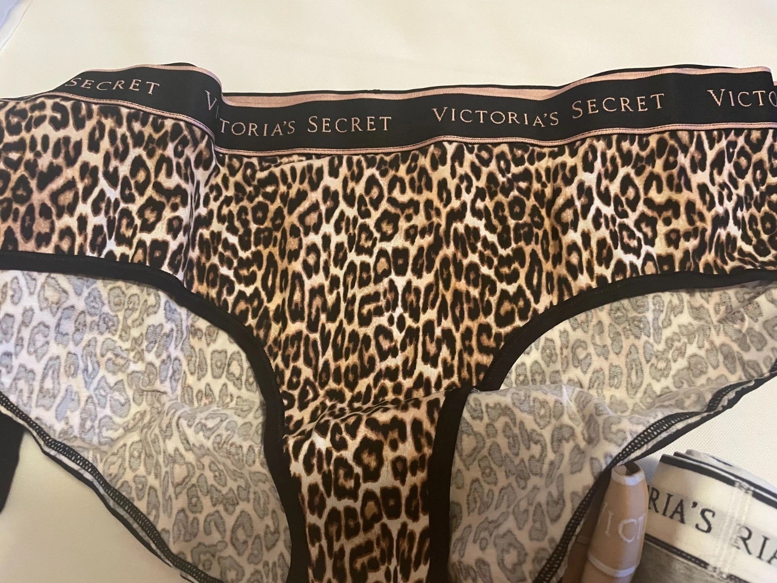Victoria Secret 7 PACK Hiphugger Bikini Panty Lot Women’s XL Cotton Logo NWT