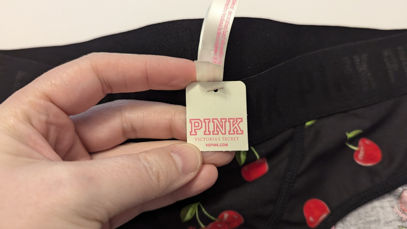 New Victoria’s Secret PINK Cherry Hipster Panties Vintage NWT M 2019 Cheeky 🍒