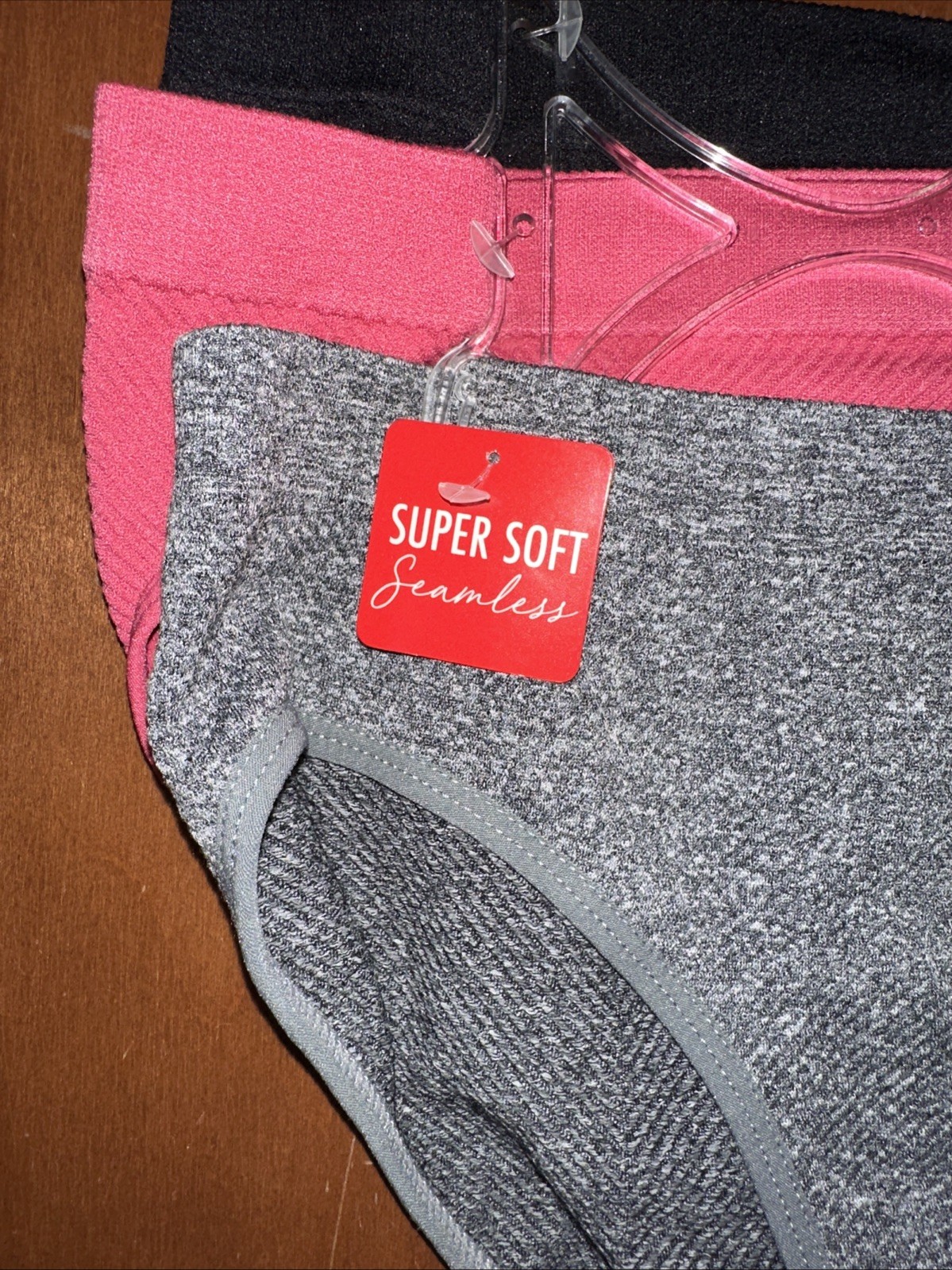 Skinny Girl 3 Pack Panties XL Black Pink Grey NWT Fast Shipping