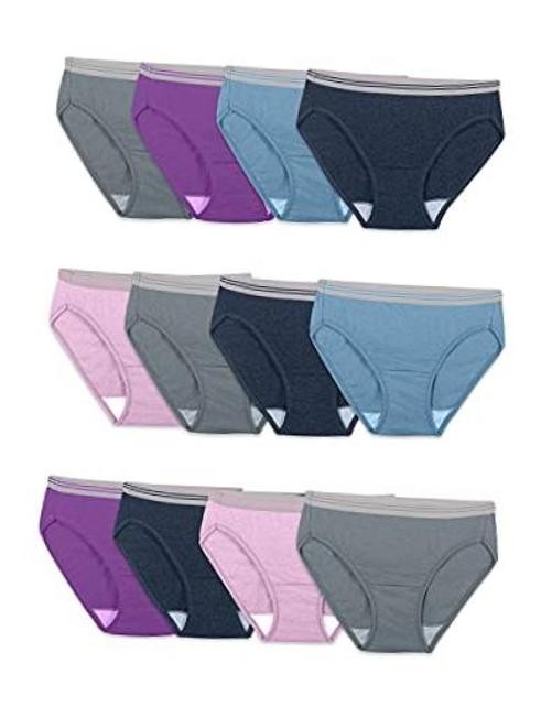 Women’s Eversoft Cotton Underwear 7 Bikini – Assorted Color Heathers