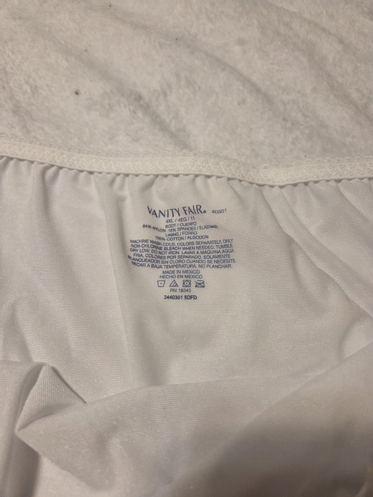 New Vanity Fair Plus Size Granny Panty Brief Light Control Undershaper 4X or 11