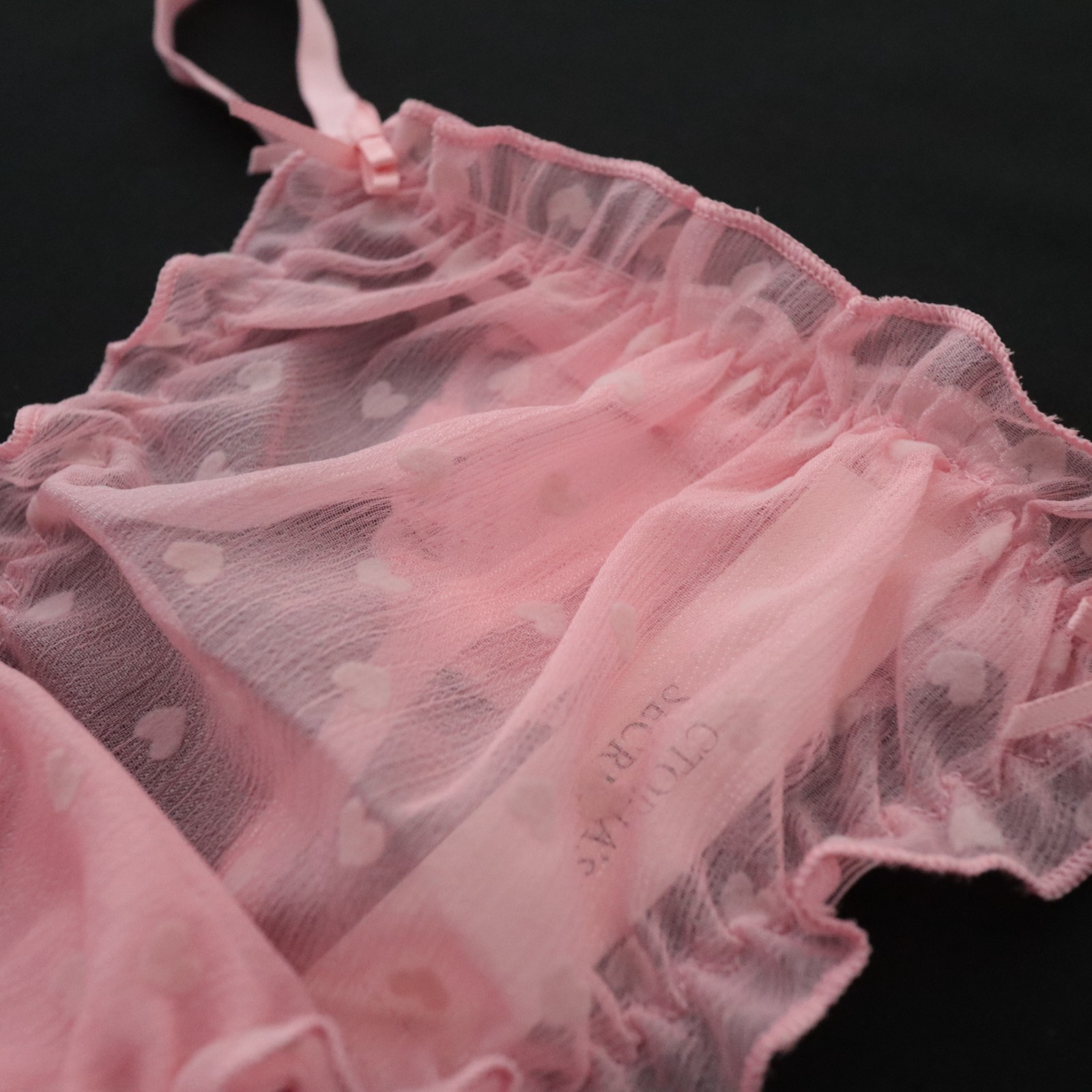 VICTORIA’S SECRET Dream Angels Heart Chiffon String Thong Panty S M L XL