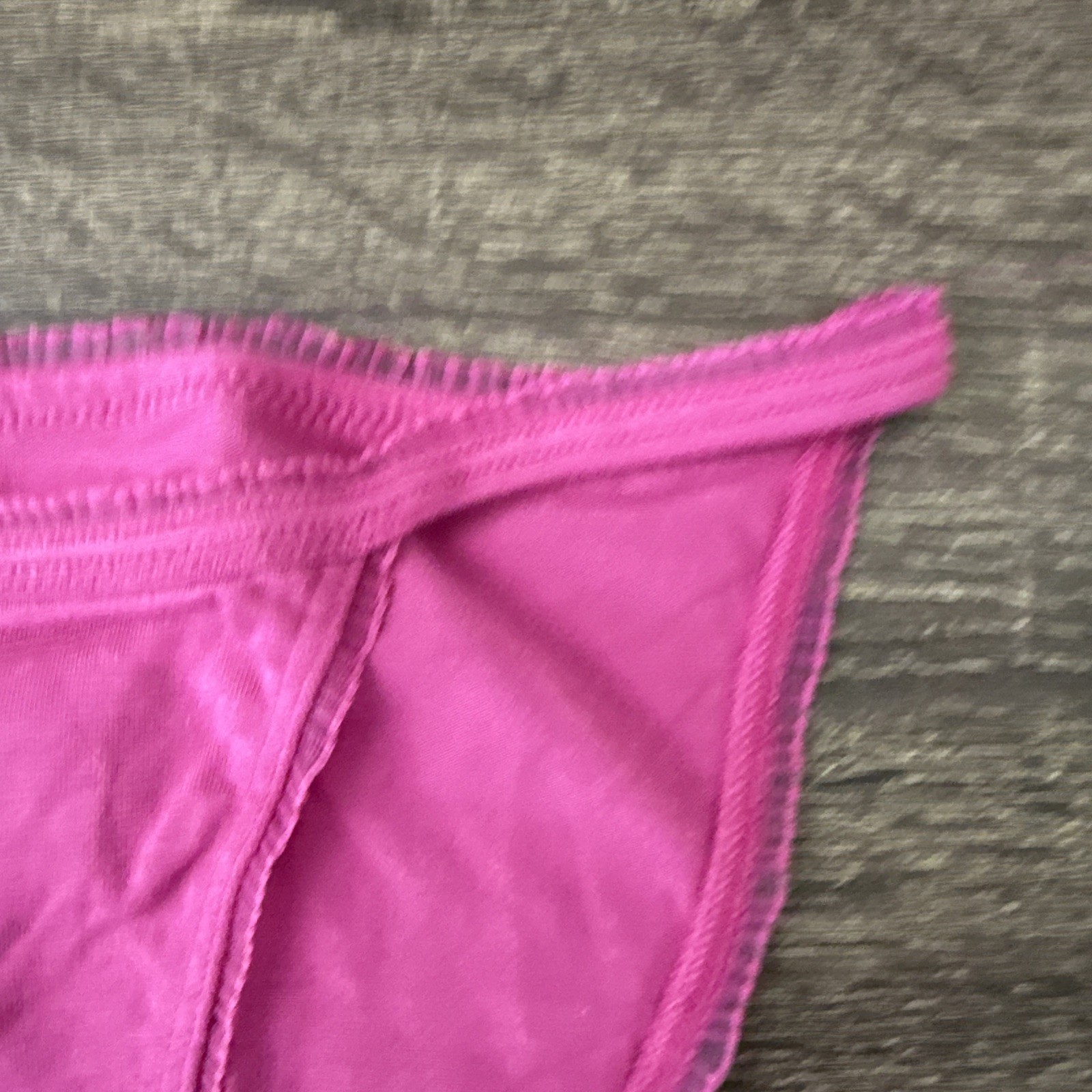 Pink By Victoria’s Secret, Medium Fuchsia Window String Bikini Panties