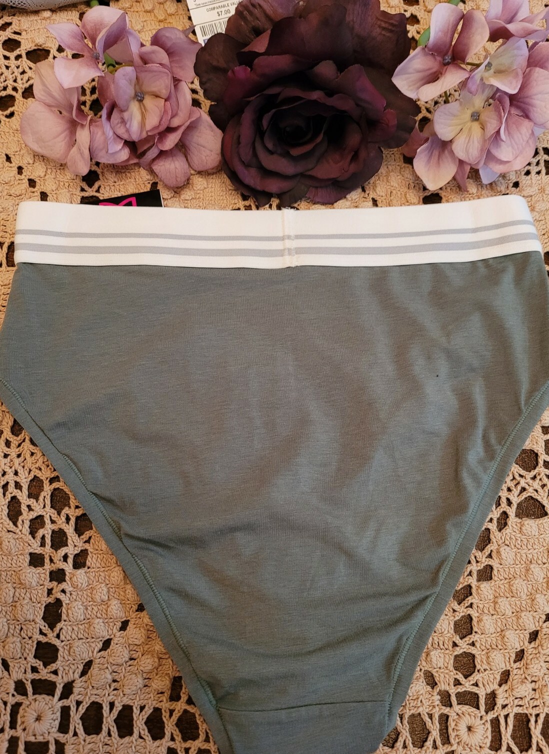 S/5 MAIDENFORM Super Soft Cotton Stretch DM032C~ HI-WAIST BIKINI Panty NWT