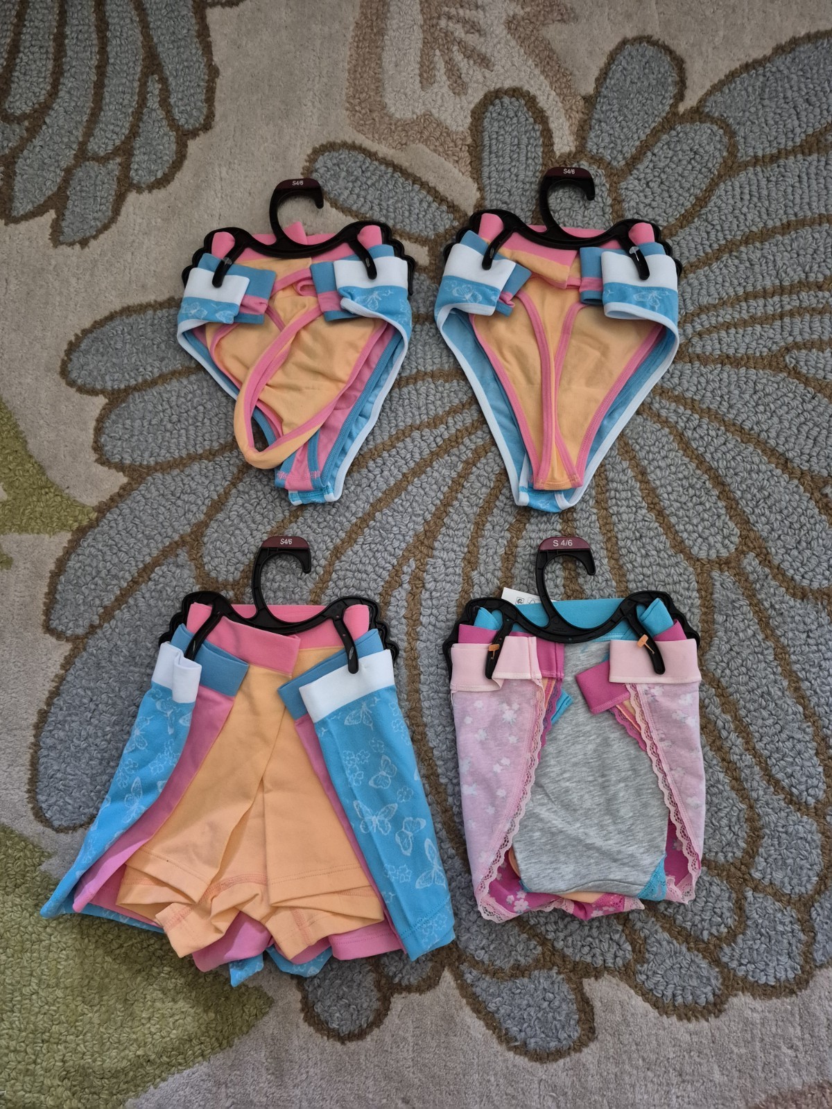 NEW Lot Of 4 Walmart Summer 3 Packs Assorted Underwear Women’s Size Small
