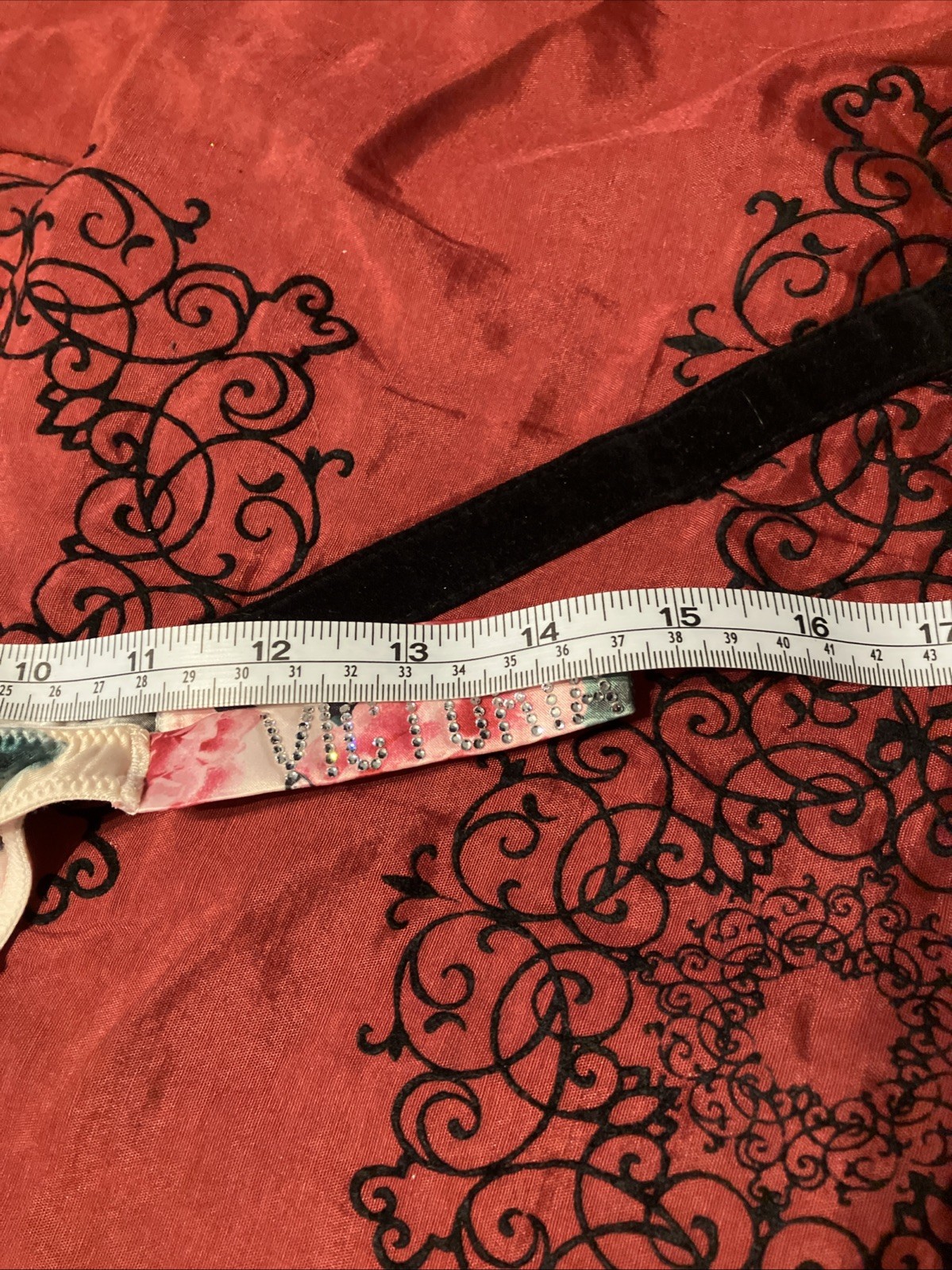 Victoria’s Secret S Panty BRAZILIAN floral green PINK rose PEONY SHINE STRAP