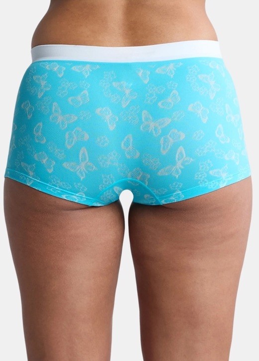 Large 3 Pack Seamless Boyshort Panties Size L 12/14 Celebrate Summer Butterflies