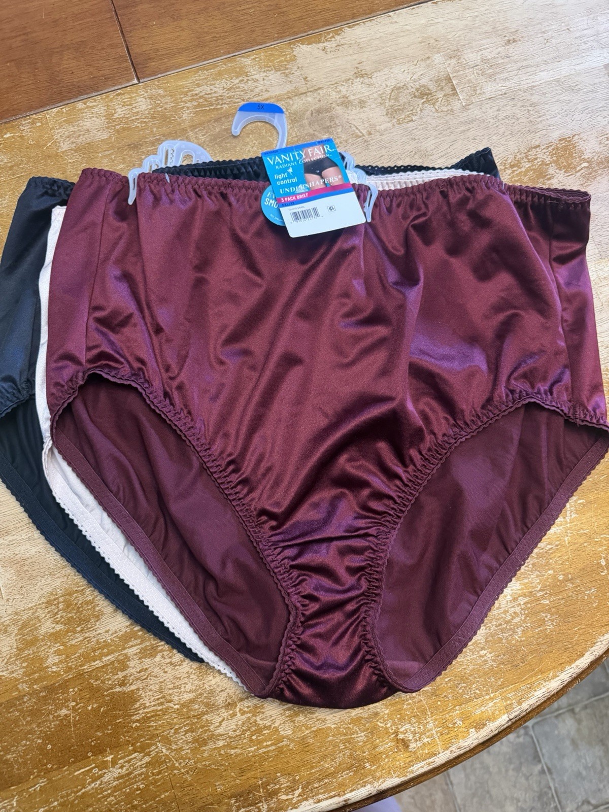 Vanity Fair Radiant Womens 3-Pack Panties Undershapers Light Control Size 5XL/12